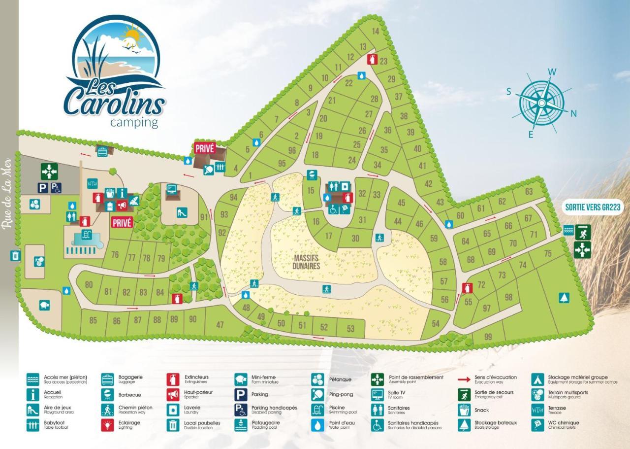 Camping Les Carolins Saint-Lo-d'Ourville エクステリア 写真